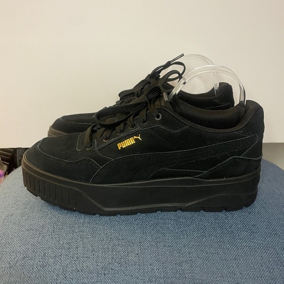 Puma Karma Li Idol Sneakers - Black Suede - Women’s 11 (Like New) - Picture 6 of 10
